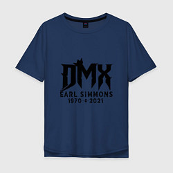 Футболка оверсайз мужская DMX King, цвет: тёмно-синий