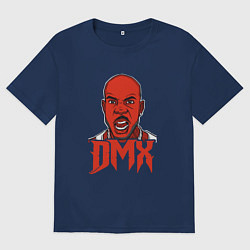 Футболка оверсайз мужская DMX Red, цвет: тёмно-синий
