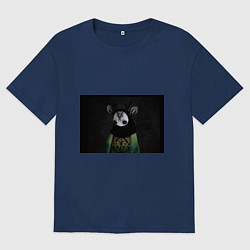 Футболка оверсайз мужская DarkLight, цвет: тёмно-синий