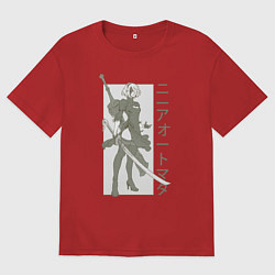 Футболка оверсайз мужская Nier replicant, цвет: красный