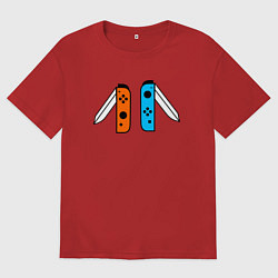 Футболка оверсайз мужская NINTENDO SWITCH, цвет: красный