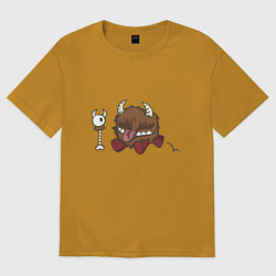 Футболка оверсайз мужская Честер dont starve, цвет: горчичный
