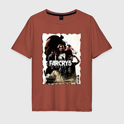 Футболка оверсайз мужская FARCRY GAME, цвет: кирпичный