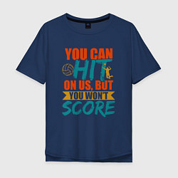 Футболка оверсайз мужская Hit The Score, цвет: тёмно-синий