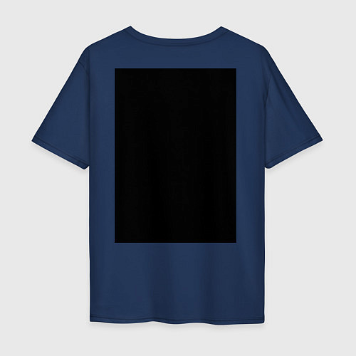 Мужская футболка оверсайз Maneskin / Тёмно-синий – фото 2