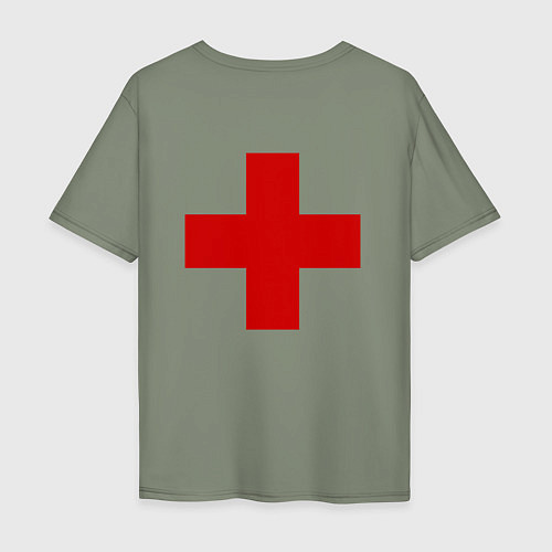 Мужская футболка оверсайз Hospital BIG / Авокадо – фото 2
