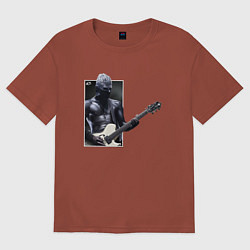 Футболка оверсайз мужская Уэс, цвет: кирпичный