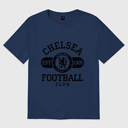 Футболка оверсайз мужская Chelsea Football Club, цвет: тёмно-синий