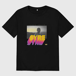 Футболка оверсайз мужская SYRE, цвет: черный