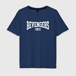 Футболка оверсайз мужская ВАЛЬХАЛЛА TOKYO REVENGERS, цвет: тёмно-синий