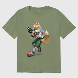 Футболка оверсайз мужская Fox 1, цвет: авокадо