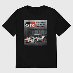 Футболка оверсайз мужская Toyota Gazoo Racing Team, цвет: черный