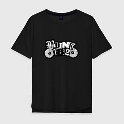 Футболка оверсайз мужская Blink 182 лого, цвет: черный