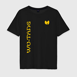 Футболка оверсайз мужская WU TANG CLAN LOGO YELLOW, цвет: черный