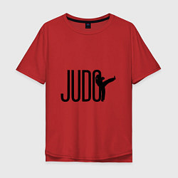 Футболка оверсайз мужская Judo Man, цвет: красный