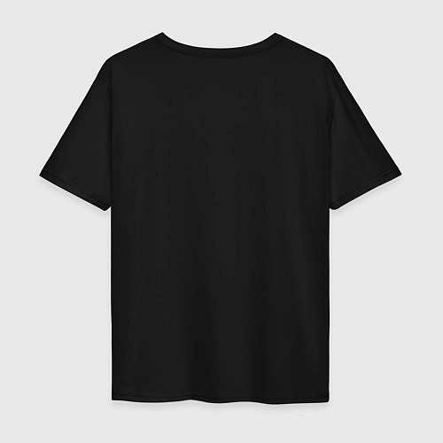 Мужская футболка оверсайз 200 по встречной / Черный – фото 2