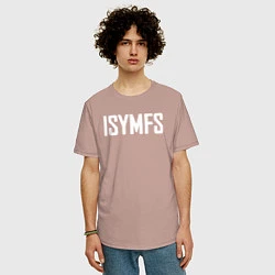 Футболка оверсайз мужская ISYMFS CT Fletcher, цвет: пыльно-розовый — фото 2