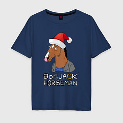 Футболка оверсайз мужская Bo Ho Ho Jack Horseman, цвет: тёмно-синий