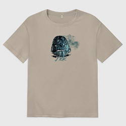 Футболка оверсайз мужская Jiok демон, цвет: миндальный