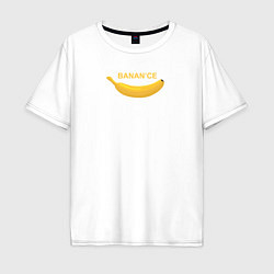 Футболка оверсайз мужская Binance banana, цвет: белый