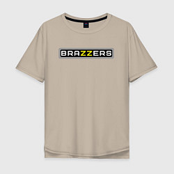 Футболка оверсайз мужская Brazzers, цвет: миндальный
