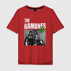 Футболка оверсайз мужская The Ramones Рамоунз, цвет: красный