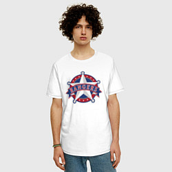 Футболка оверсайз мужская Texas Rangers -baseball team, цвет: белый — фото 2