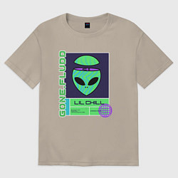 Футболка оверсайз мужская GONE FLUDD UFO, цвет: миндальный