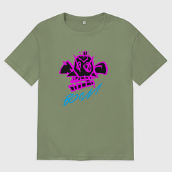 Футболка оверсайз мужская Аркейн 06, цвет: авокадо