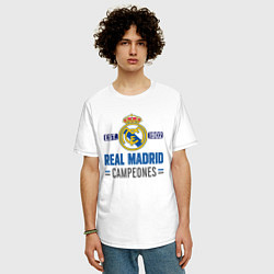 Футболка оверсайз мужская Real Madrid Реал Мадрид, цвет: белый — фото 2