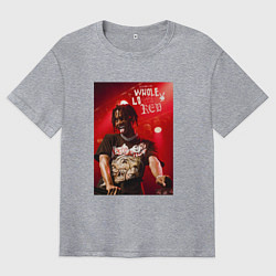 Футболка оверсайз мужская PLAYBOI CARTI WLR, цвет: меланж