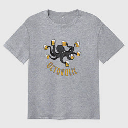 Футболка оверсайз мужская Octoholic, цвет: меланж