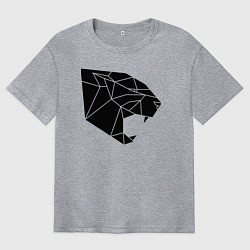 Футболка оверсайз мужская Triangle pantera, цвет: меланж