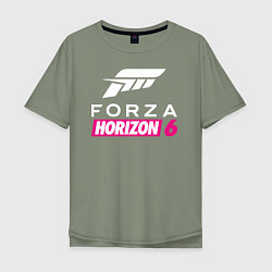 Футболка оверсайз мужская Forza Horizon 6 logo, цвет: авокадо
