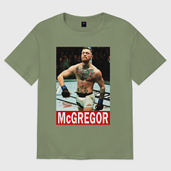 Футболка оверсайз мужская Конор МакГрегор McGregor, цвет: авокадо