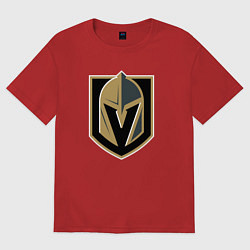 Футболка оверсайз мужская Vegas Golden Knights , Вегас Голден Найтс, цвет: красный