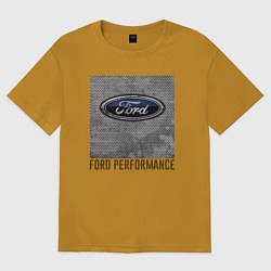 Футболка оверсайз мужская Ford Performance, цвет: горчичный
