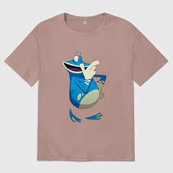 Футболка оверсайз мужская Globox Rayman Legends, цвет: пыльно-розовый