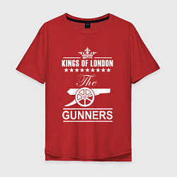 Футболка оверсайз мужская Arsenal The king of London Арсенал, цвет: красный