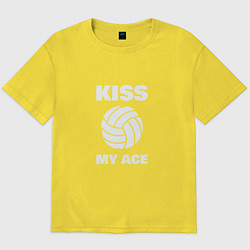 Футболка оверсайз мужская Kiss - My Ace, цвет: желтый