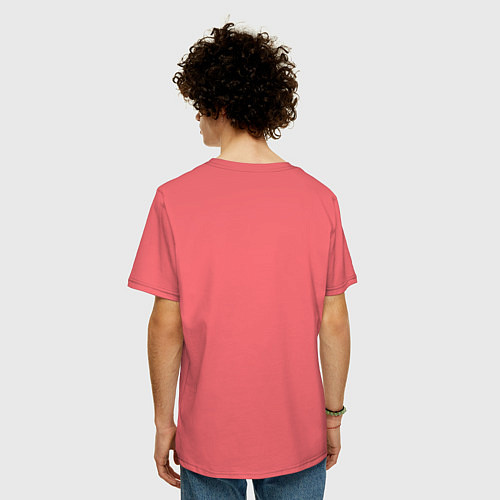 Мужская футболка оверсайз Unbelievable Derrick Rose / Коралловый – фото 4