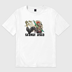 Футболка оверсайз мужская Sabikui Bisco, цвет: белый
