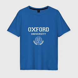 Футболка оверсайз мужская University of Oxford - Великобритания, цвет: синий