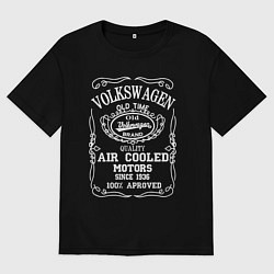 Футболка оверсайз мужская VOLKSWAGEN ФОЛЬКСВАГЕН, цвет: черный