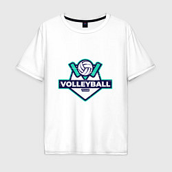 Футболка оверсайз мужская Volleyball - Club, цвет: белый