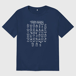 Футболка оверсайз мужская THE HAKA танец новозеландских регбистов, цвет: тёмно-синий