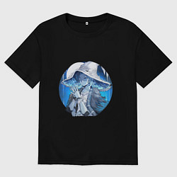 Футболка оверсайз мужская Ведьма Ренни, цвет: черный