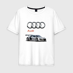Футболка оверсайз мужская Audi Germany, цвет: белый