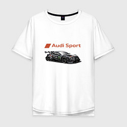 Футболка оверсайз мужская Audi sport Power, цвет: белый