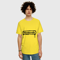 Футболка оверсайз мужская Nintendo streaks, цвет: желтый — фото 2
